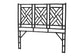 bali & pari Karavo Bohemian Black Natural Rattan Queen Size Standalone Headboard FredCo