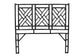 bali & pari Karavo Bohemian Black Natural Rattan Queen Size Standalone Headboard FredCo