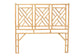 bali & pari Karavo Bohemian Natural Rattan King Size Standalone Headboard FredCo