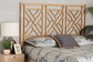 bali & pari Karavo Bohemian Natural Rattan King Size Standalone Headboard FredCo