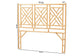 bali & pari Karavo Bohemian Natural Rattan Queen Size Standalone Headboard FredCo