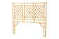 bali & pari Karavo Bohemian Natural Rattan Queen Size Standalone Headboard FredCo