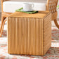 bali & pari Karina Bohemian Light Honey Rattan Footstool FredCo