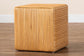 bali & pari Karina Bohemian Light Honey Rattan Footstool FredCo
