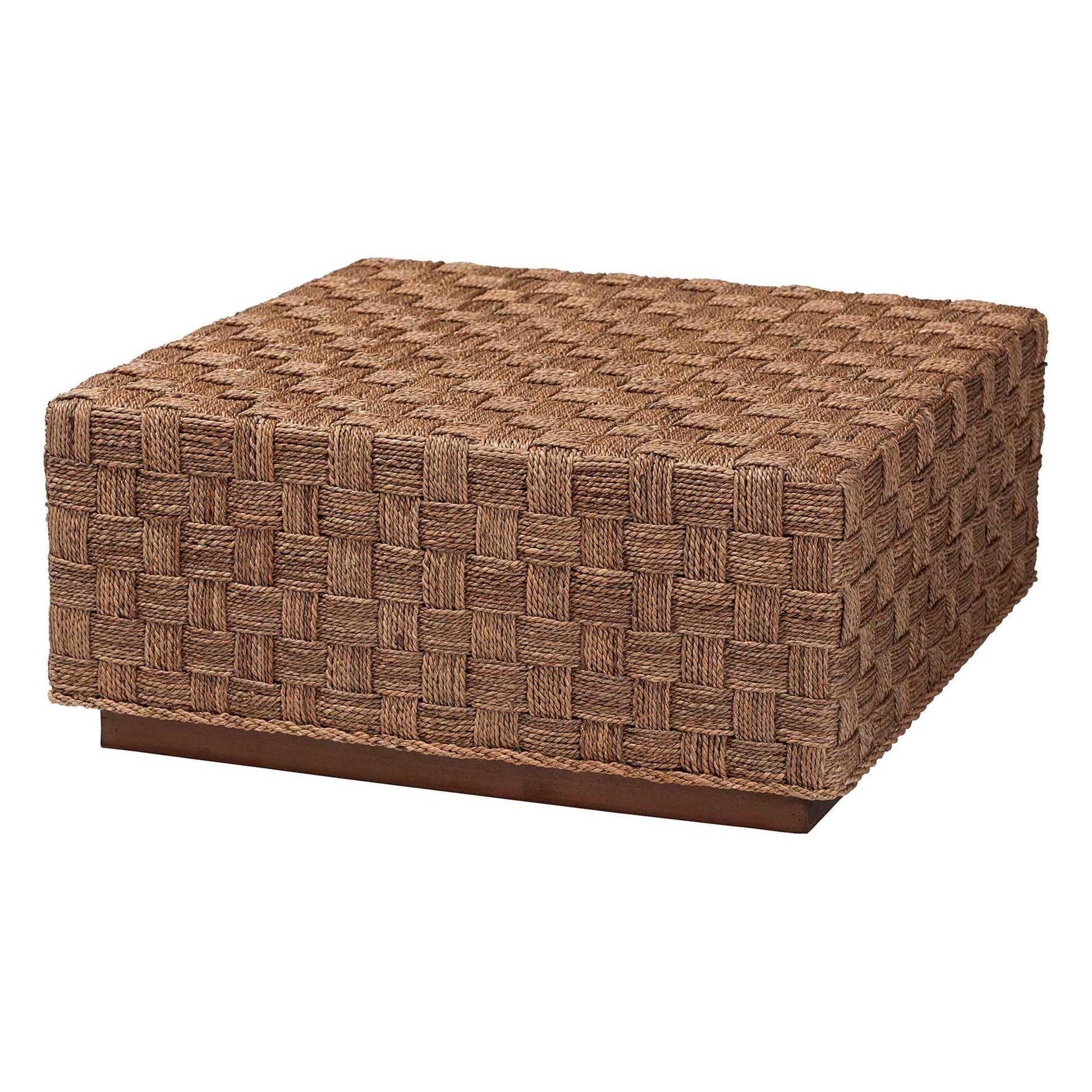 bali & pari Karina Bohemian Natural Seagrass Coffee Table FredCo