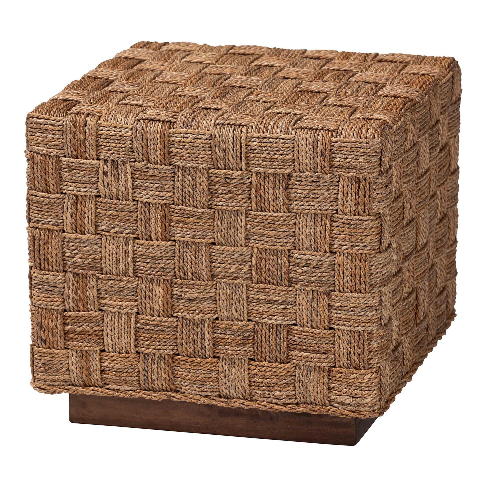 bali & pari Karina Bohemian Natural Seagrass End Table FredCo