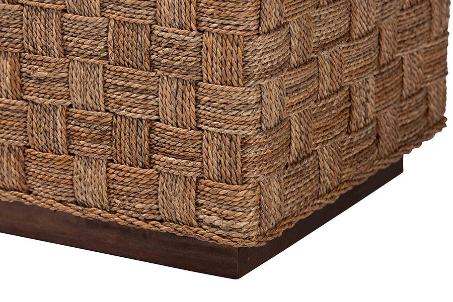 bali & pari Karina Bohemian Natural Seagrass End Table FredCo