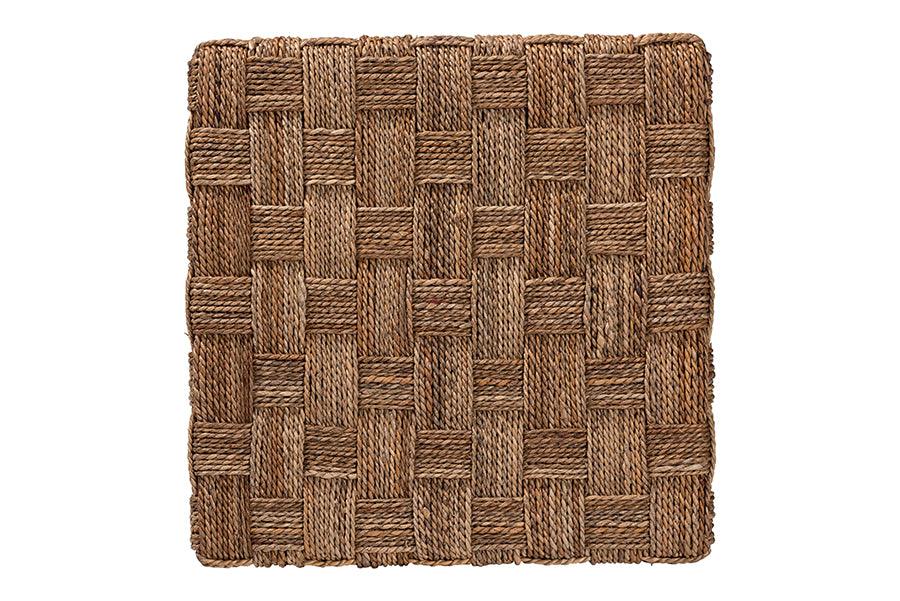 bali & pari Karina Bohemian Natural Seagrass End Table FredCo