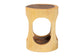 bali & pari Kaseko Hand-carved Suar Wood Side Table - Sculptural Accent Table with Open Work Design, Modern Boho Style for Living Room or Bedroom FredCo