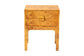 bali & pari Kayla Modern and Contemporary Natural Light Mappa Burl Wood 2-Drawer Nightstand FredCo