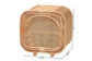 bali & pari Keita Bohemian Natural Rattan and Mahogany Wood Nightstand FredCo