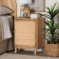 bali & pari Kiara Bohemian Natural Rattan Nightstand FredCo