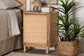 bali & pari Kiara Bohemian Natural Rattan Nightstand FredCo