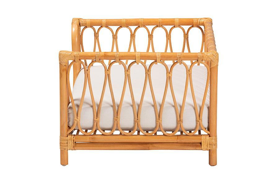 bali & pari Kierra Bohemian Honey Rattan Pet Bed FredCo