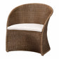 bali & pari Kintamani Bohemian Greywashed Rattan Accent Chair FredCo