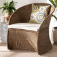 bali & pari Kintamani Bohemian Greywashed Rattan Accent Chair FredCo