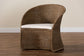 bali & pari Kintamani Bohemian Greywashed Rattan Accent Chair FredCo