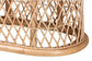 bali & pari Ladonna Bohemian Natural Rattan Ottoman Footstool FredCo