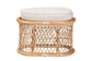 bali & pari Ladonna Bohemian Natural Rattan Ottoman Footstool FredCo