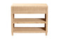 bali & pari Lanica Braided Natural Rattan Console Table with Drawers and Shelves - Coastal Style Storage Cabinet for Entryway, Living Room, or Bedroom, 35" FredCo