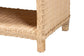 bali & pari Lanica Braided Natural Rattan Console Table with Drawers and Shelves - Coastal Style Storage Cabinet for Entryway, Living Room, or Bedroom, 35" FredCo