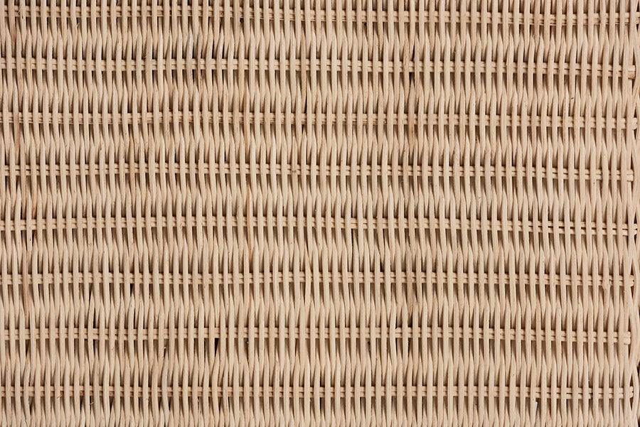 bali & pari Lanica Japandi Sun-Bleached Braided Rattan 6-Drawer Dresser FredCo