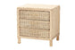 bali & pari Lanica Japandi Sun-Bleached Braided Rattan Queen Size 4-Piece Bedroom Set FredCo