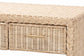 bali & pari Lanica Japandi Sun Bleached Rattan 2-Drawer Console Table FredCo
