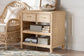 bali & pari Lanica Japandi Sun Bleached Rattan 2-Drawer Console Table FredCo