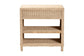 bali & pari Lanica Japandi Sun Bleached Rattan 2-Drawer Console Table FredCo
