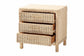 bali & pari Lanica Japandi Sun Bleached Rattan 3-Drawer Nightstand FredCo