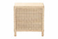 bali & pari Lanica Japandi Sun Bleached Rattan 3-Drawer Nightstand FredCo