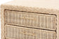bali & pari Lanica Japandi Sun Bleached Rattan 3-Drawer Nightstand FredCo