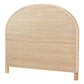 bali & pari Lanica Japandi Sun Bleached Rattan Queen Size Standalone Headboard FredCo