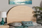 bali & pari Lanica Japandi Sun Bleached Rattan Queen Size Standalone Headboard FredCo