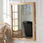 bali & pari Lanica Japandi Sun Bleached Rattan Wall Mirror FredCo