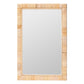 bali & pari Lankston Bohemian Natural Rattan Rectangle Accent Wall Mirror FredCo