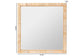 bali & pari Lankston Bohemian Natural Rattan Square Accent Wall Mirror FredCo