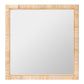 bali & pari Lankston Bohemian Natural Rattan Square Accent Wall Mirror FredCo