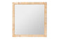 bali & pari Lankston Bohemian Natural Rattan Square Accent Wall Mirror FredCo