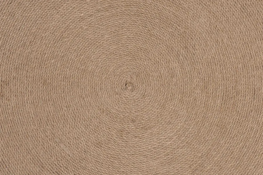 bali & pari Lapis Handwoven Jute Coffee Table - Boho Round Centerpiece with Natural Fiber Texture, Handcrafted Coastal Design for Living Room or Lounge Spaces FredCo