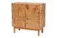 bali & pari Latika Modern and Contemporary Natural Mappa Burl Wood Storage Cabinet FredCo