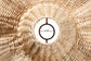 bali & pari Lavada Bohemian Natural Scalloped Rattan Pendant Lampshade FredCo