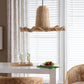 bali & pari Lavada Bohemian Natural Scalloped Rattan Pendant Lampshade FredCo