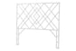 bali & pari Lavali Bohemian White Rattan Queen Size Standalone Headboard FredCo