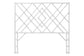 bali & pari Lavali Bohemian White Rattan Queen Size Standalone Headboard FredCo