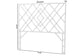 bali & pari Lavali Bohemian White Rattan Queen Size Standalone Headboard FredCo