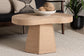 Bali & Pari Lenka Natural Jute Round Coffee Table – Handwoven Textured Cocktail Table with Sculptural Base FredCo