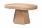 Bali & Pari Lenka Natural Jute Round Coffee Table – Handwoven Textured Cocktail Table with Sculptural Base FredCo
