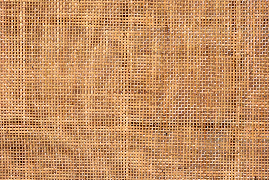 bali & pari Lesia Bohemian Natural Rattan and Mahogany Wood Queen Size Headboard FredCo